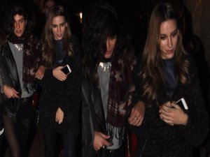 Berrak Tüzünataç... ALKOLLÜ GECEYE, SERENAY SARIKAYA DESTEĞİ !..