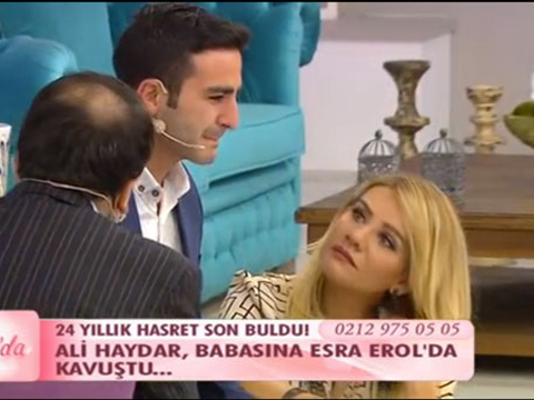 Esra Erol... DAMAT ADAYININ ÖLDÜ SANDIĞI BABASI STÜDYOYA GELİNCE...