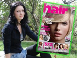 Yasemin Allen... İNGİLTERE'DE SAÇ DERGİSİNE KAPAK OLDU...