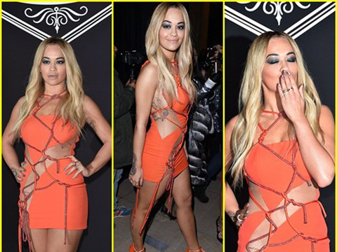 Rita Ora... İÇ ÇAMAŞIRI GİYMEYİNCE!