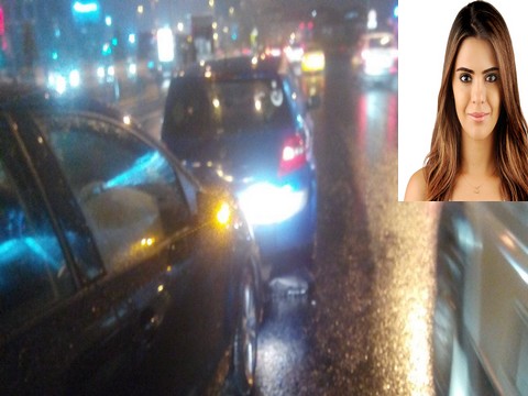 Semra Güzel...TRAFİKTE KORKU DOLU DAKİKALAR!..