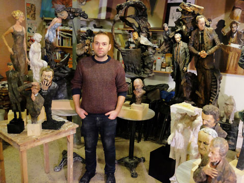 Çağdaş Erçelik... HEYKELLERLE 'TÜRK FİLM'LERİ!