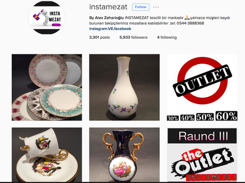 “instamezat”...ANTİKA MERAKLILARI, "İNSTAGRAM" DA CANLI MÜZAYEDE DE!..
