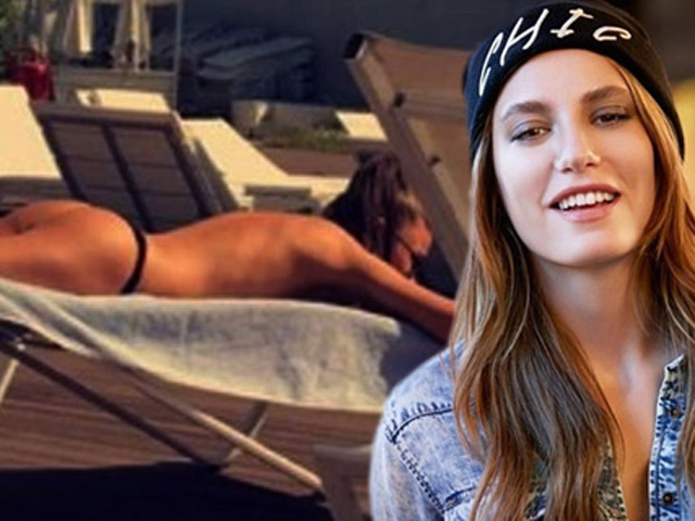 Serenay Sarıkaya... CUNDA'DA ÜSTSÜZ GÜNEŞLENDİ!