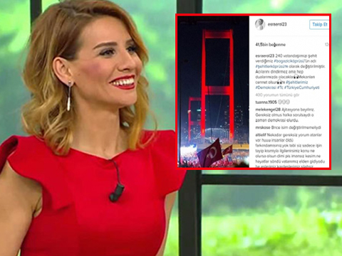 Esra Erol... "ŞEHİTLER KÖPRÜSÜ"NE SAHİP ÇIKTI!..