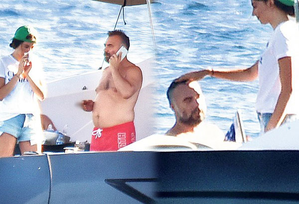 Oktay Kaynarca... SEVGİLİYLE TEKNE KEYFİ!