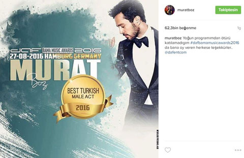 Murat Boz... ÖDÜLÜNÜ ALMAYA NEDEN GİTMEDİ?