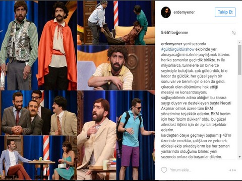 Erdem Yener..."GÜLDÜR GÜLDÜR SHOW" EKİBİNDEN NEDEN AYRILDI?..