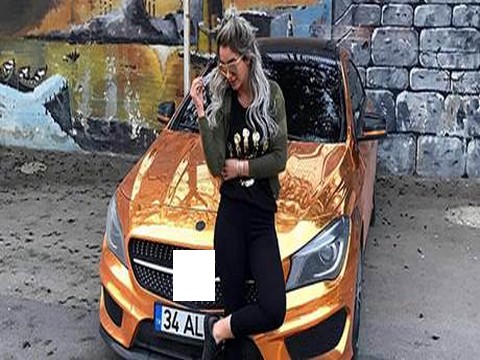 Aleyna Dalveren... KENDİSİ DEĞİL ARABASI BRONZLAŞTI!..