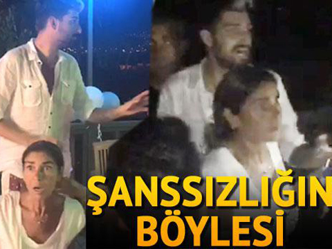 Derya Tuna... DEPREME DOĞUM GÜNÜ PASTASINI ÜFLERKEN YAKALANDI!