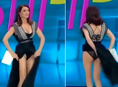 İIinca Vandici... CANLI YAYINDA ETEKLER FORA!