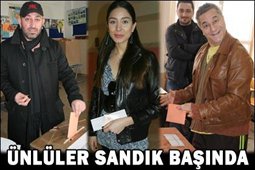 ÜNLÜLER OYLARIYLA DEMOKRASİYE SAHİP ÇIKTILAR...