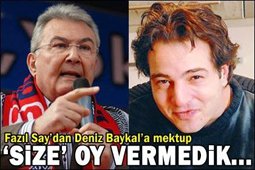 Fazıl Say'dan Deniz Baykal'a... 1 NİSAN SANATÇI MUHTIRASI!..