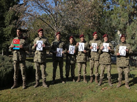 Savaşcı... AZERBAYCAN TAKIMI KARABAĞ'A ANLAMLI DESTEK!..