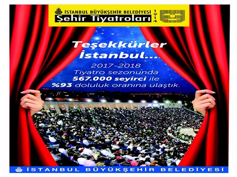 İBB Şehir Tiyatroları... "TEŞEKKÜRLER İSTANBUL"!..