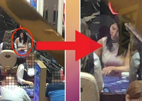 Hande Yener... KUMAR MASASINDA GÖRÜLTÜLENDİ!