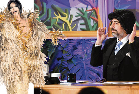 Okan Bayülgen... DİVA'YA PERUKLU CEVAP!