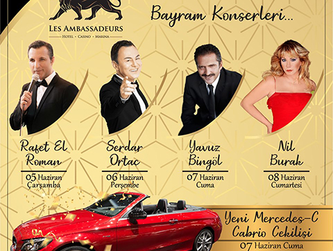 Les Ambassadeurs Otel... BAYRAMDA MÜZİK ŞÖLENİ!