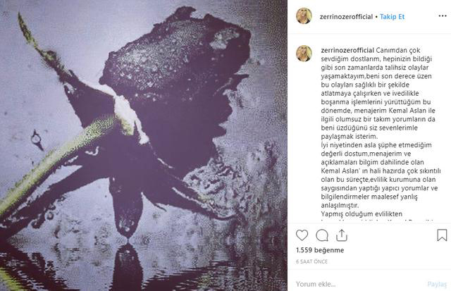 Zerrin Özer...SOSYAL MEDYADAN AÇIKLADI!