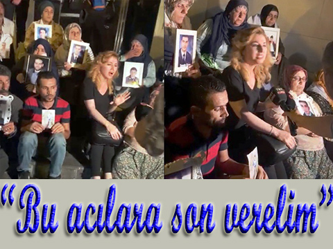 Hülya Bozkaya... DİYARBAKIR'DA NÖBET TUTAN ANNELERE DESTEK!