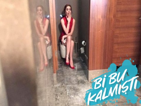 Nur Fettahoğlu... O DA MODAYA UYDU, KLOZETLİ FOTO PAYLAŞTI!..