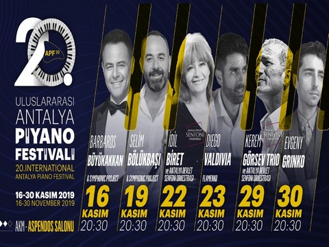 Uluslararası Antalya Piyano Festivali... BAŞLIYOR!..