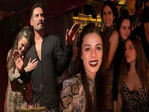 Özge Özpirinçci...SEVGİLİSİNE HAYVAN BASKISI TEMALI PARTİ YAPTI!