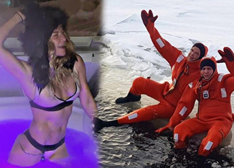 İvana Sert...BUZ OTEL'DE JAKUZİ KEYFİ!