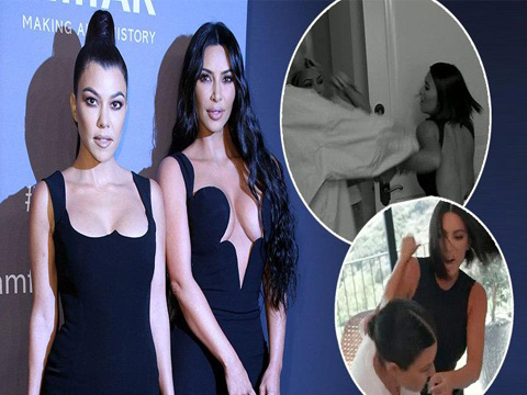 Kardashian kardeşler...TEKME TOKAT KAVGA ETTİLER!