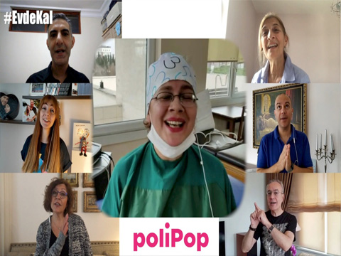 PoliPop...EVDE KALARAK VİDEO KLİP ÇEKTİLER!