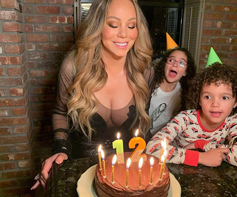 Mariah Carey...50 YAŞINA ÇİFTE PASTA!