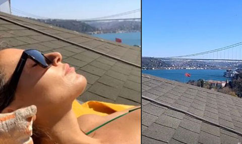 Eda Taşpınar...'ÇATI BEACH' AÇILIŞINI YAPTI!