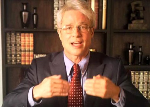 Brad Pitt...BAŞKANIYLA DALGA GEÇTİ!