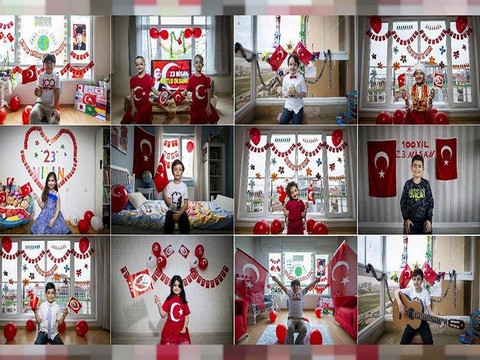 ÇOCUKLAR 100.YILDA İSTİKLAL MARŞI OKUMA REKORU KIRDI!..