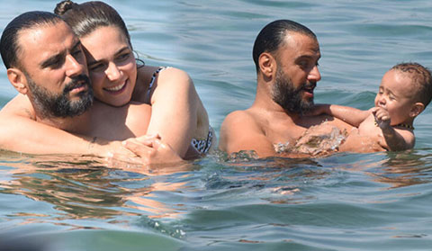 Alişan... AİLECE BODRUM'DA DENİZİN TADINI ÇIKARDILAR!