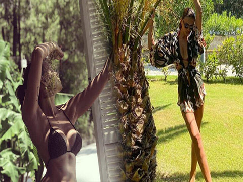 Emina Jahovic...BİKİNİLİ POZU YÜREK HOPLATTI!