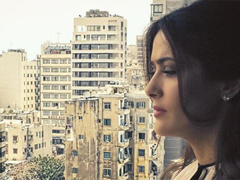 Salma Hayek... 'SENİ SEVİYORUM BEYRUT!'