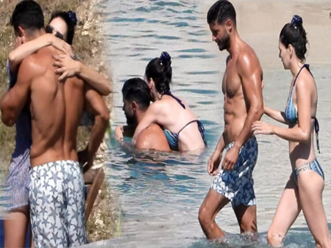 Yıldız Çağrı Atiksoy - Berk Oktay... ÖPMELERE DOYAMADI!