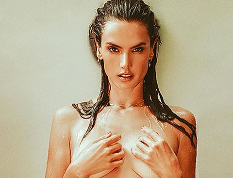 Alessandra Ambrosio üstsüz paylaşım... 'TÜM DERTLERİM SUYA KARIŞTI!'