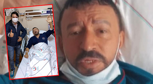 Mustafa Topaloğlu... HASTANE ODASINDAN SELAM VAR!