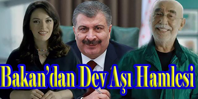 Sağlık Bakanı Koca... ŞENER ŞEN VE EZGİ MOLA'LI AŞI HAMLESİ!