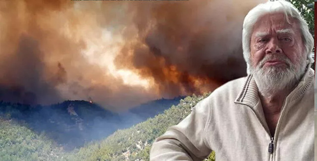 Cüneyt Arkın... YANGIN FELAKETİNE SESSİZ KALMADI!