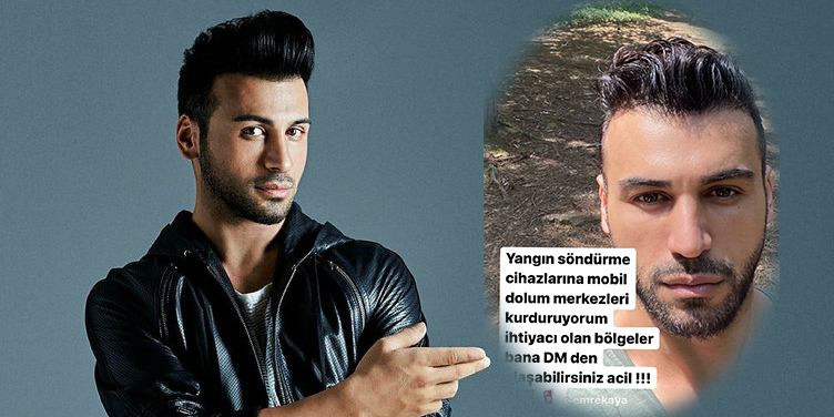 Emre Kaya... ÜCRETSİZ YANGIN TÜPÜ DOLUMU YAPIYOR!