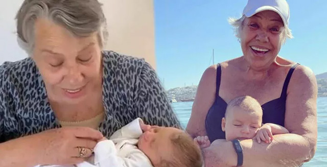 Işıl Yücesoy... TORUNU İLE TATİL KEYFİ!