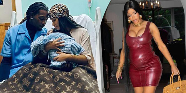 Cardi B... İKİNCİ BEBEĞİNİ KUCAĞINA ALDI!