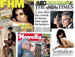 George Clooney'in sevgilisi Elisabetta Canalis... İTALYAN GELİNİ SOYAN SOYANA!..