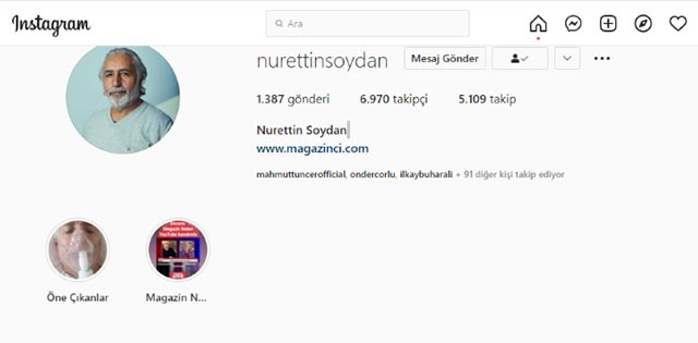 Nurettin Soydan... İNSTAGRAM HESABI ÇALINDI, SAVCILIĞA SUÇ DUYURUSUNDA BULUNDU!