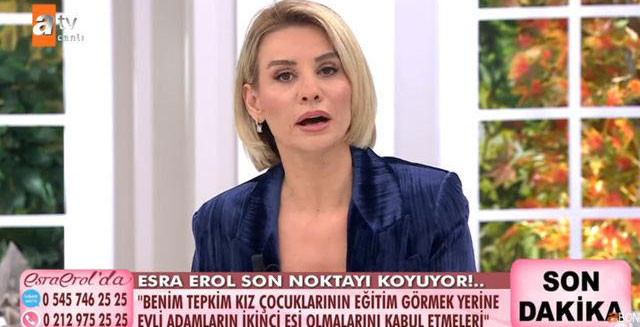 Esra Erol... ELEŞTİRİLERE CANLI YAYINDA CEVAP VERDİ!