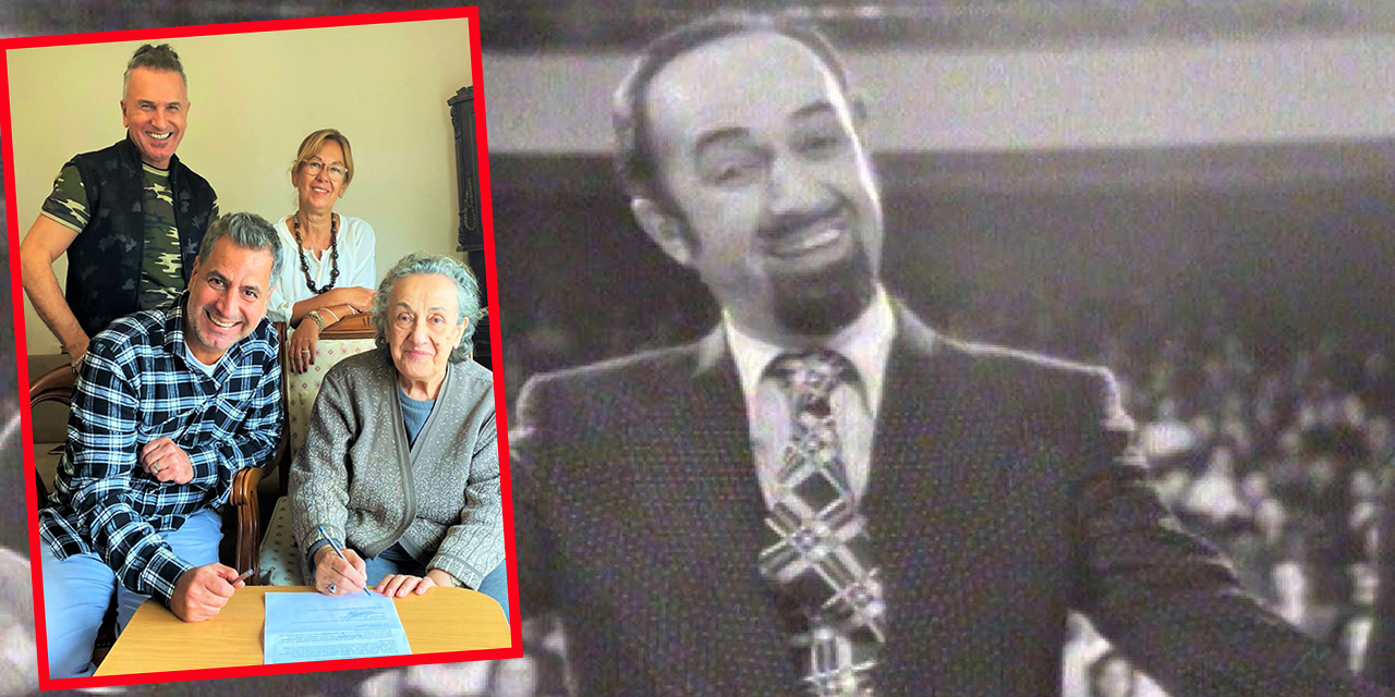 Fecri Ebcioğlu... SAYGI ALBÜMÜ İÇİN İMZALAR ATILDI.