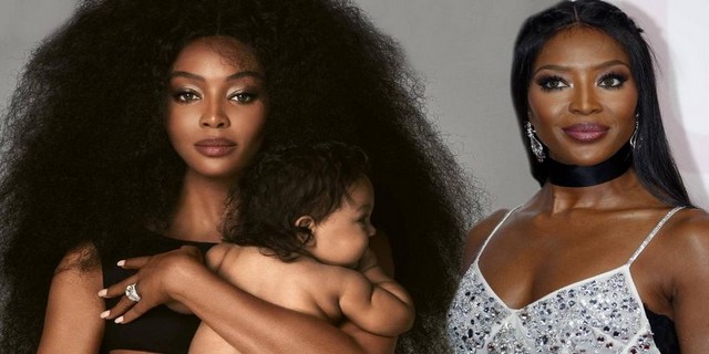 Naomi Campbell... KIZIYLA İLK KEZ OBJEKTİF KARŞISINDA!